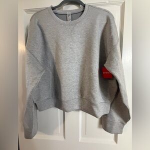 SPANX AirEssentials Light Gray Sweatshirt